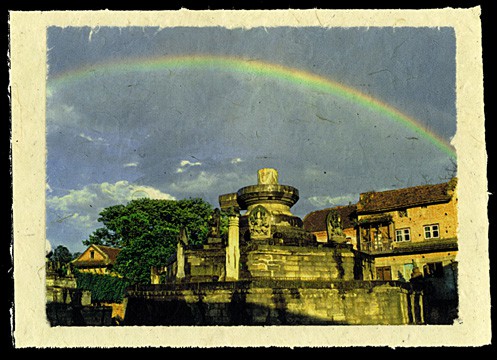 Rainbow near Chuping Ghat, Bhaktapur, Nepal, 1997.