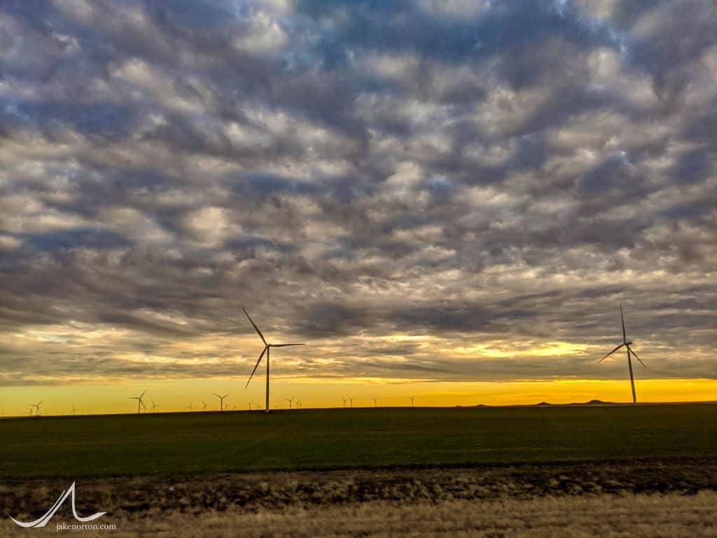 Wind turbines in Texas.